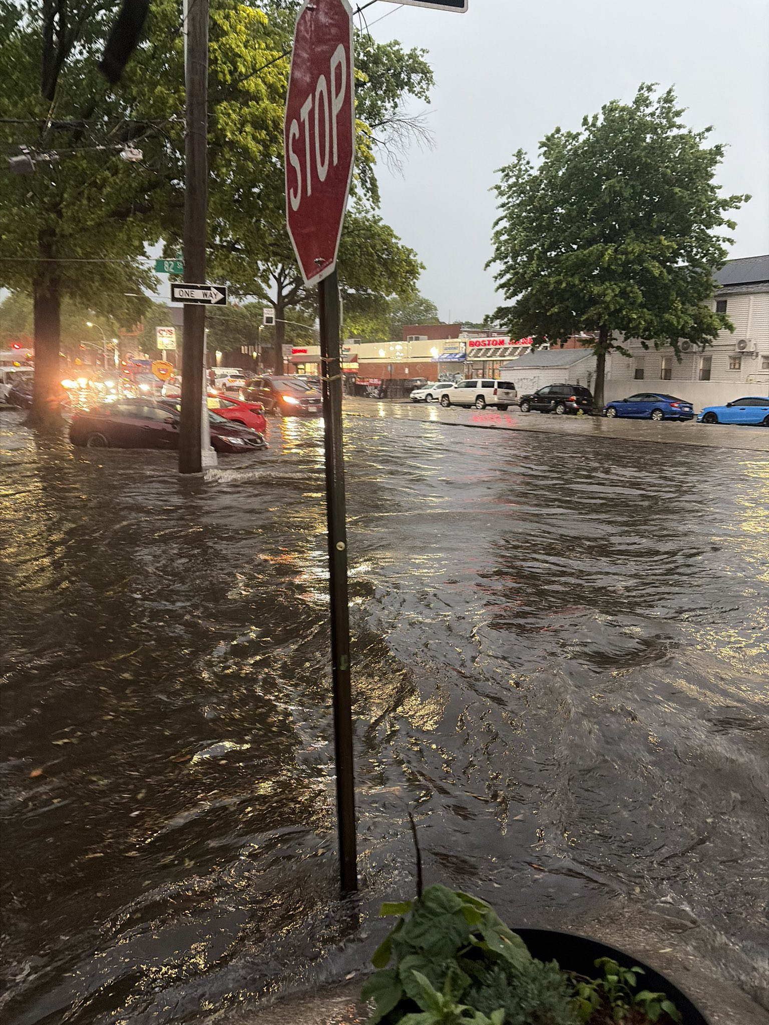 Atlantic Ave NYC flooding