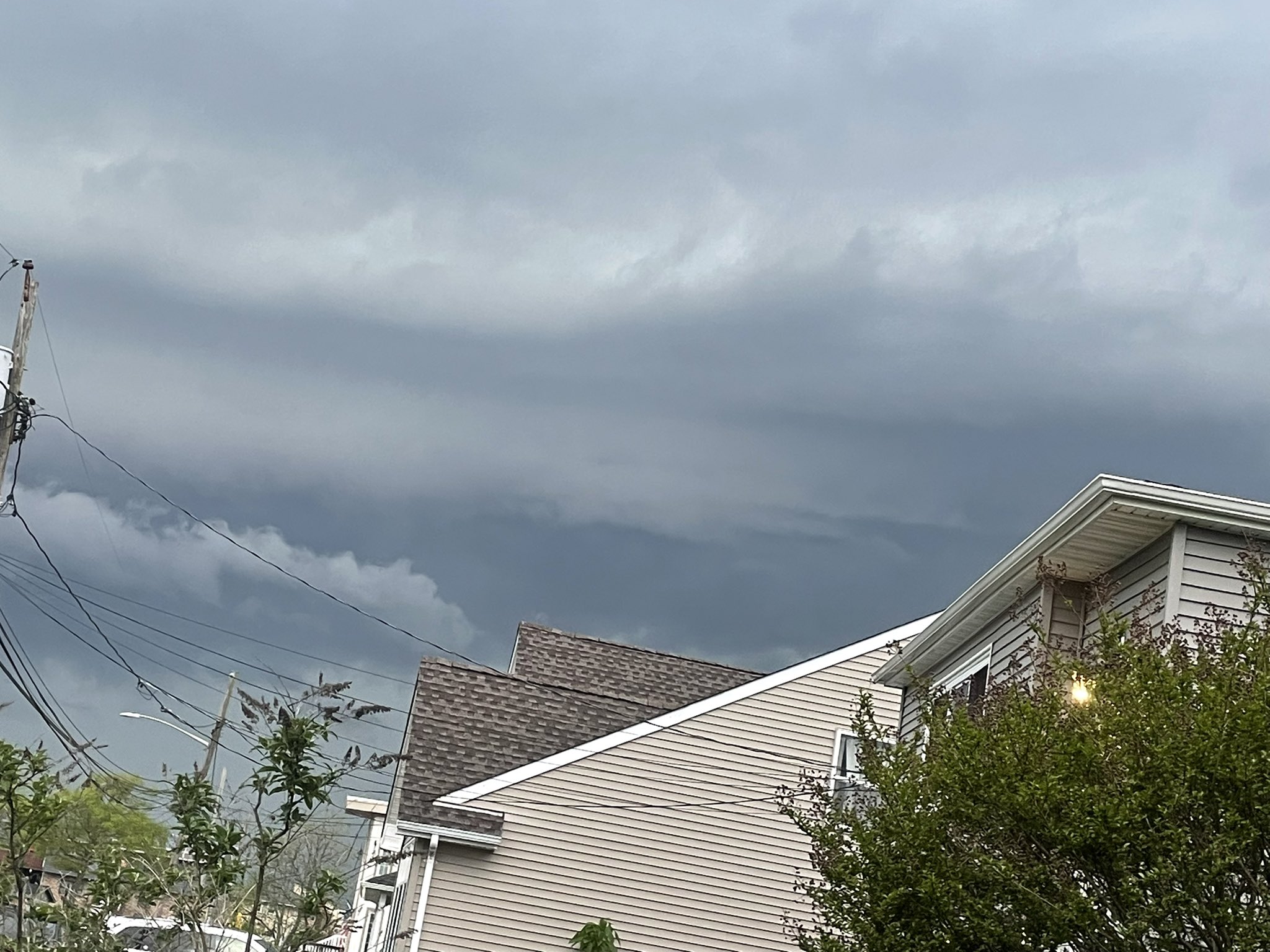 Second angle of the Long Island shelf cloud formation