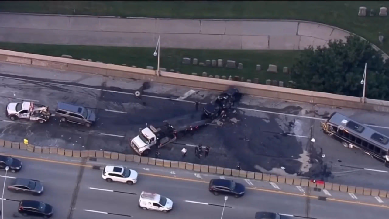 Bus Slams Into Multiple Vehicles on LIE, Killing 2 and Injuring 20