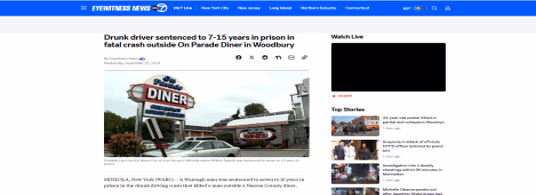 Wantagh Man Sentenced to 7–15 Years in Fatal DWI Crash on Jericho Turnpike