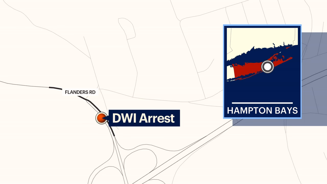 Hampton Bays Man Arrested for DWI After Erratic Driving on Flanders Road