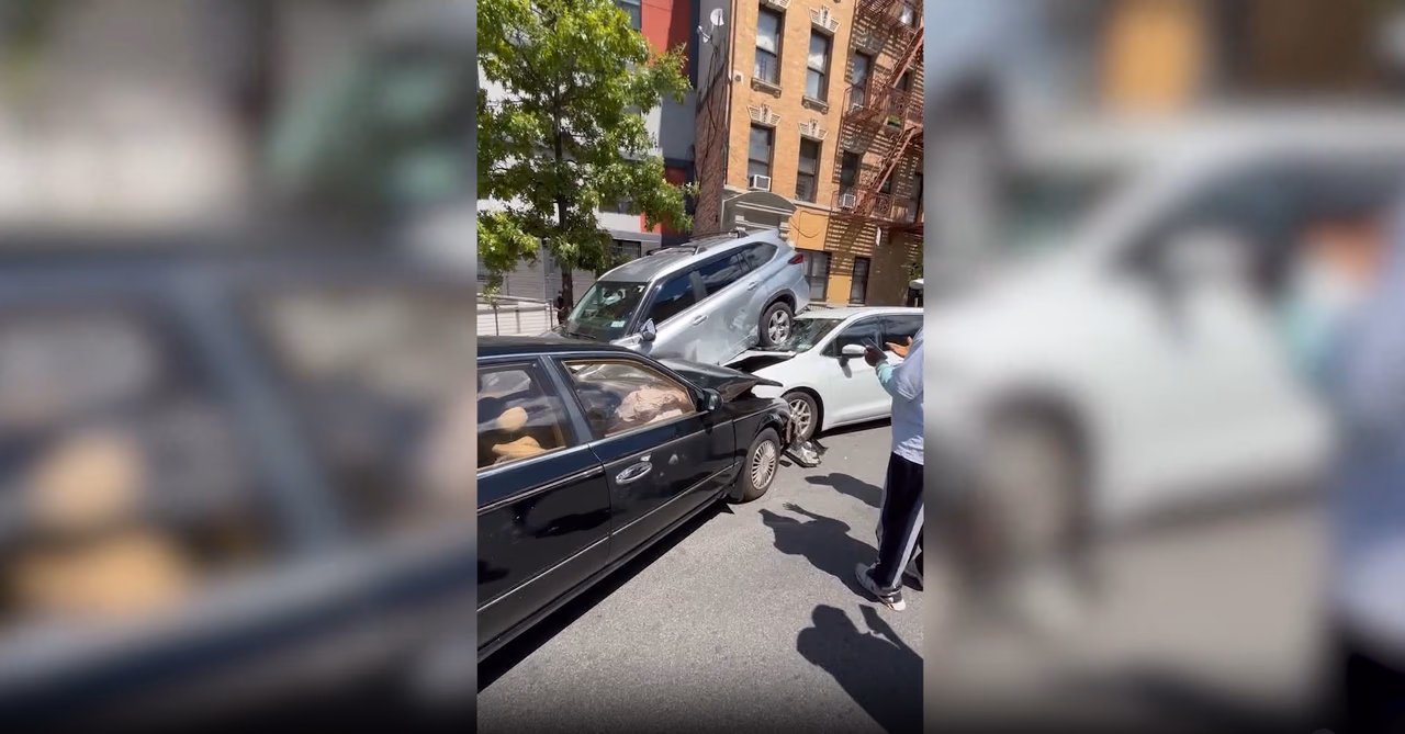Essa Jabbie's Toyota Highlander Launched Onto Parked Car at Boston Road & Union Ave in Morrisania Bronx Crash