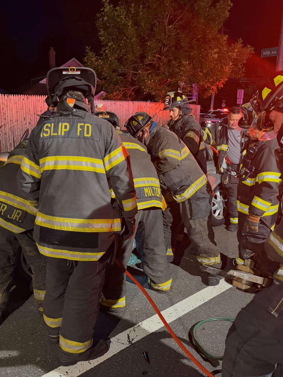 Hurst Tool Used to Free Trapped Driver After 6-Injury Crash at Union Blvd. and Islip Ave. in Islip