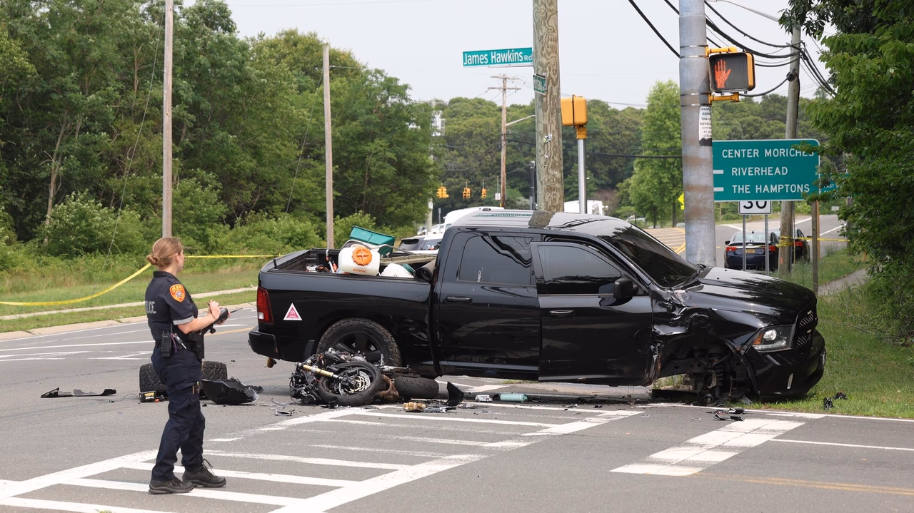 Charles Carrano, 19, of Center Moriches Killed When Motorcycle Strikes Truck on Montauk Highway