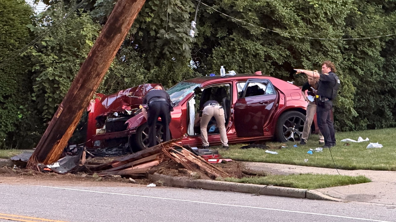 37-Year-Old Man Killed, 3 Seriously Hurt in Utility-Pole Crash on Brookside Avenue in Roosevelt
