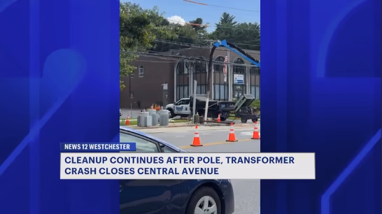 Fallen Transformer Closes Central Ave at Battle Ave on White Plains-Greenburgh Border