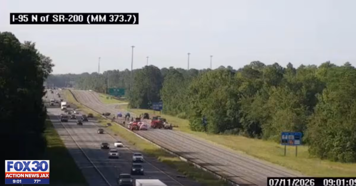 Wrong-Way Jacksonville Driver Kills Himself, Kingsland Man in Head-On I-95 Crash in Nassau County, Florida