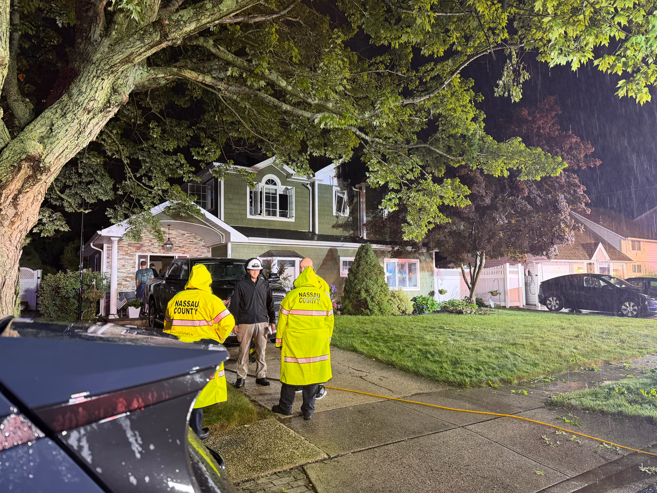 Lightning Strike Ignites Attic Fire at 36 Hemp Lane in Hicksville