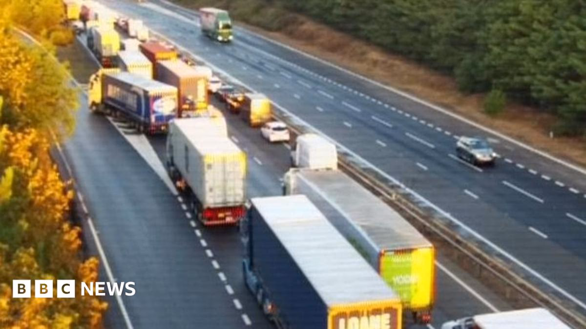 Lorry-Motorbike Crash Shuts Two Westbound A14 Lanes Near Newmarket for Three Hours
