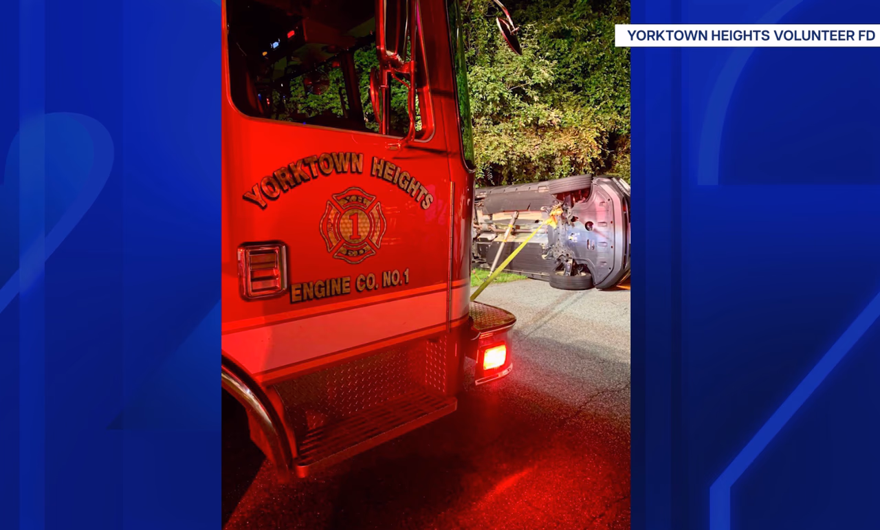 Rollover Crash on Springhurst Street in Yorktown Heights Leaves One Trapped, Seriously Injured