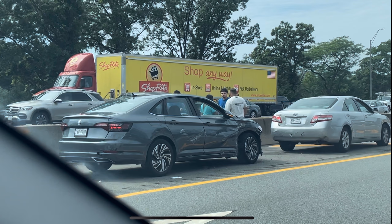 Six-Car Pileup on LIE Westbound Near Exit 51 in Dix Hills Sends Three to Hospital