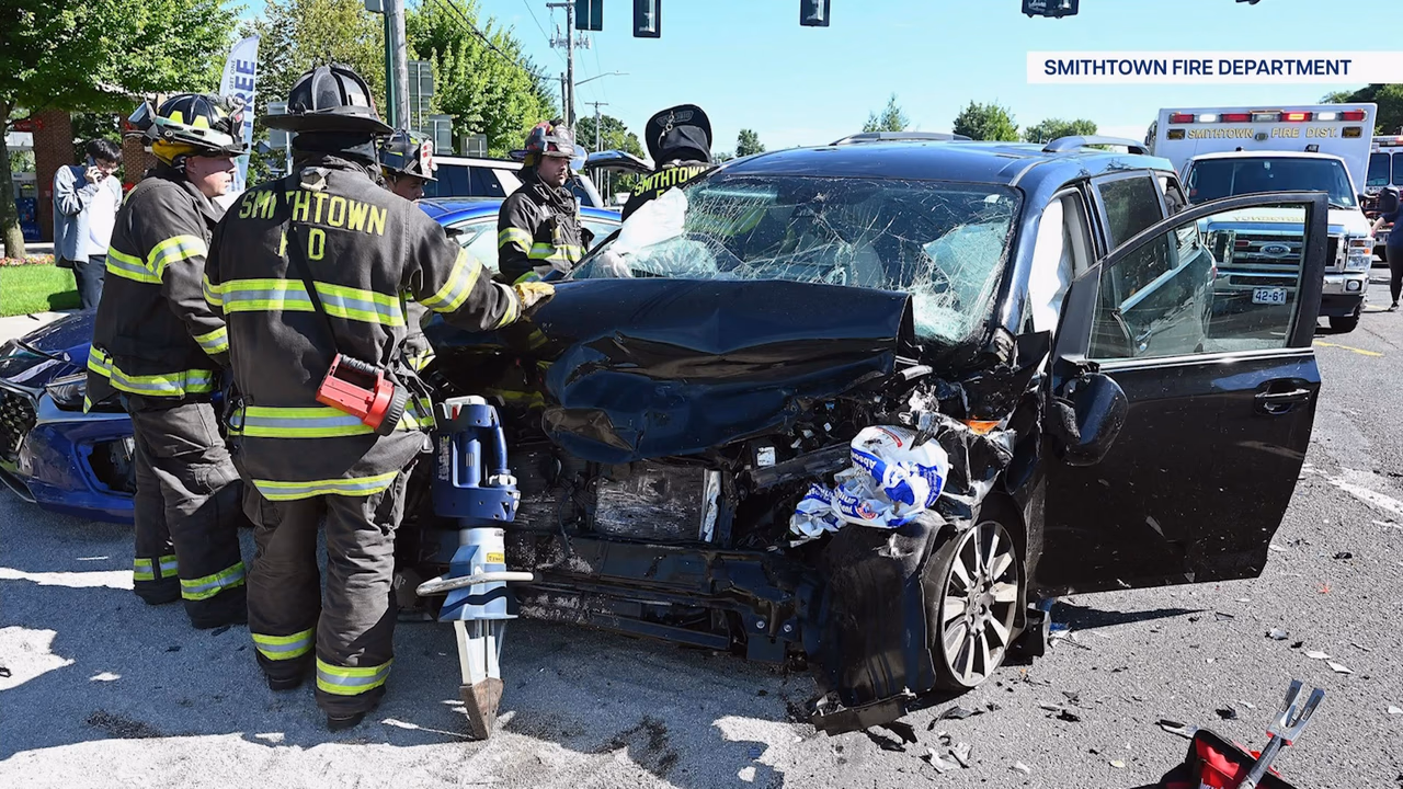 Three-Car Crash at Route 347 and Route 111 Seriously Injures One in Smithtown