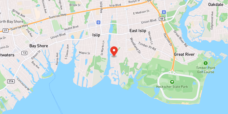 Map showing incident location at 40.7200, -73.2000