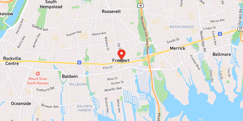 Map of Freeport