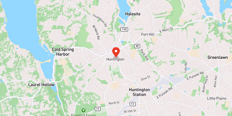 Map showing incident location at 40.8687, -73.4253