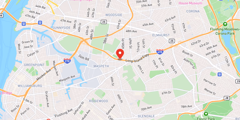 Map showing incident location at 40.7259, -73.9018
