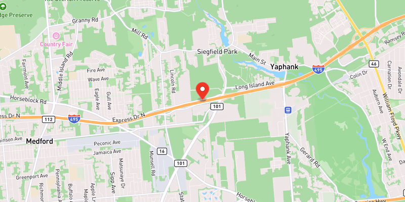 Map showing incident location at 40.8279, -72.9448