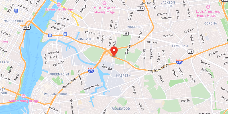 Map showing incident location at 40.7316, -73.9183