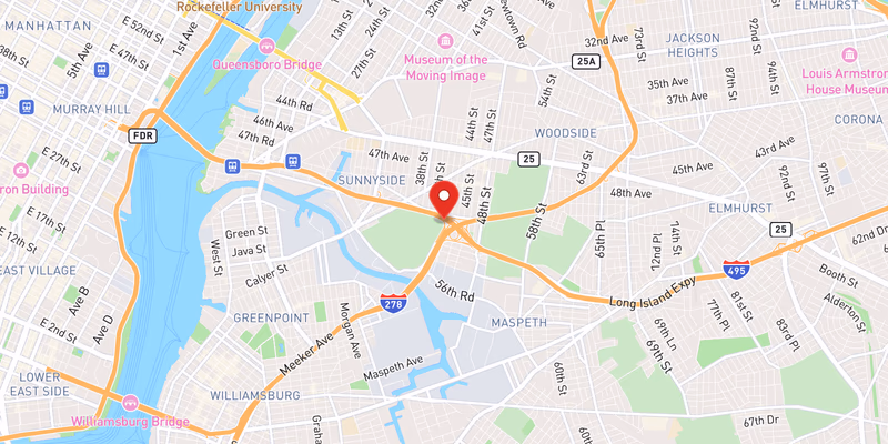 Map showing incident location at 40.7350, -73.9243