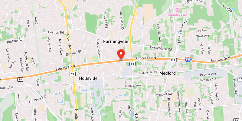 Map showing incident location at 40.8230, -73.0265
