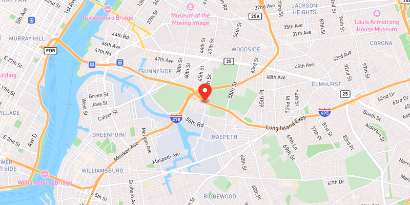 Center Lane Blocked by Minor Crash on Eastbound I-495 in Queens — August 12