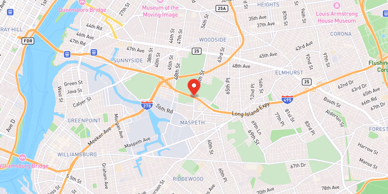 Center Lane Blocked by Crash on Westbound I-495 in Queens — August 19
