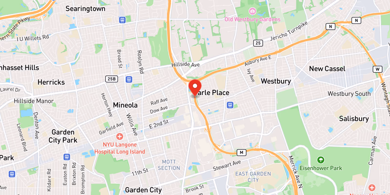 Map of Meadowbrook State Parkway
