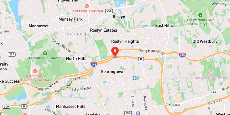 Map showing incident location at 40.7814, -73.6533
