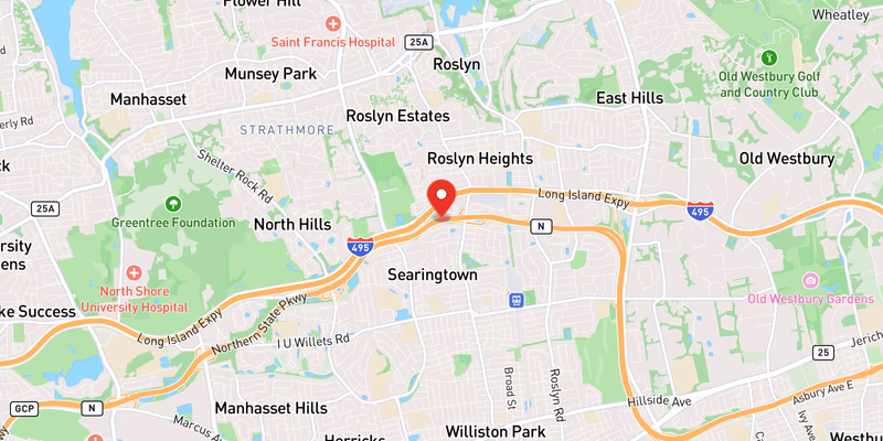 Map showing incident location at 40.7814, -73.6533