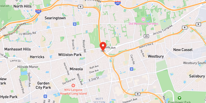 Map of Northern State Parkway