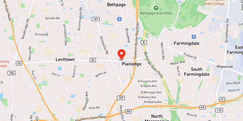 Map showing incident location at 40.7255, -73.4826