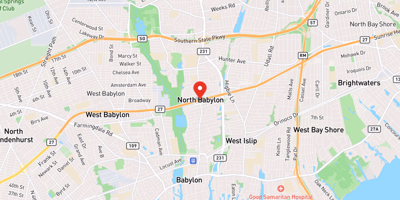 Left Lane Closed After Westbound Crash on NY 27 in Suffolk County