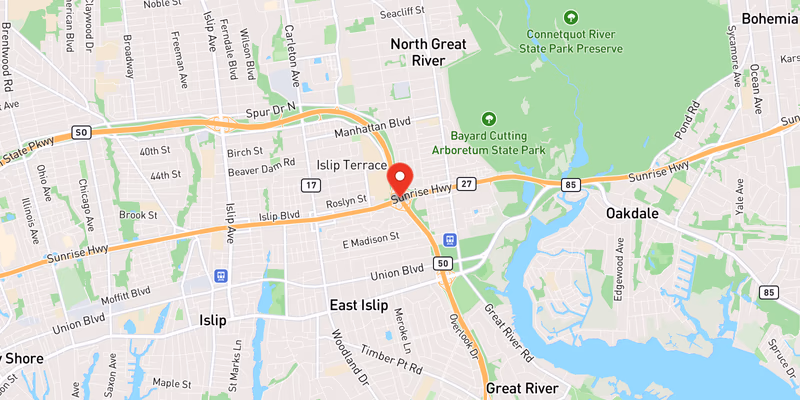 Map of Southern State Parkway