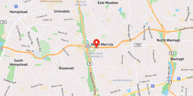Map showing incident location at 40.6897, -73.5676