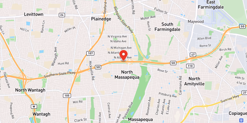 Map of Southern State Parkway
