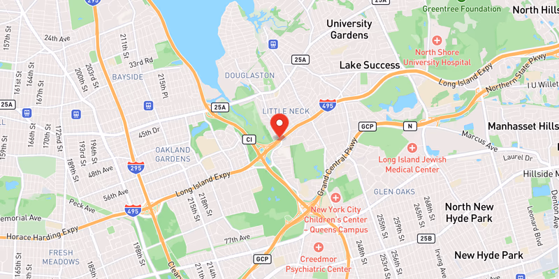 Map showing incident location at 40.7568, -73.7397