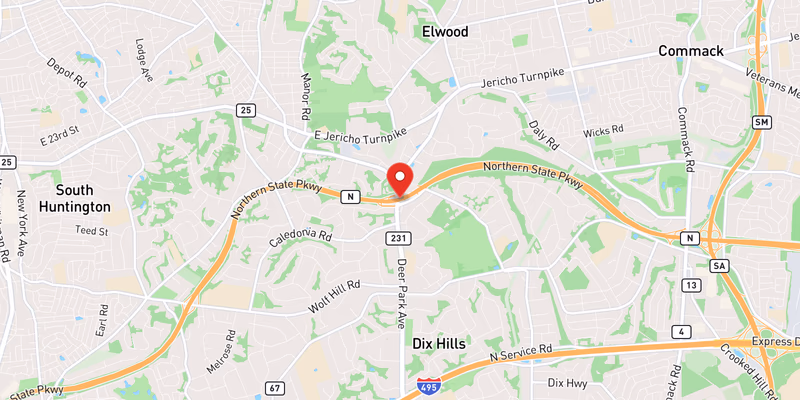 Map showing incident location at 40.8235, -73.3429