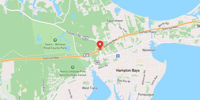 Map showing incident location at 40.8796, -72.5367