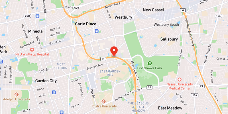 Map showing incident location at 40.7375, -73.5933