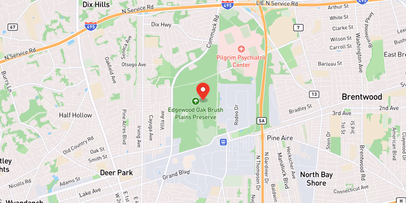 Map of Northern State Parkway