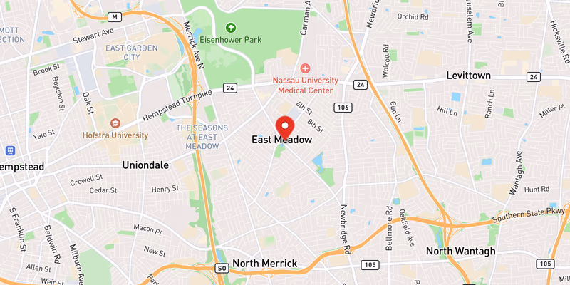 Map of East Meadow