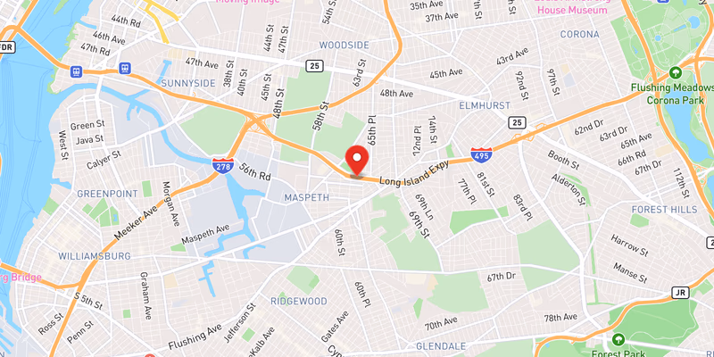 Three Left Lanes Blocked by Flooding on I-495 Eastbound in Queens