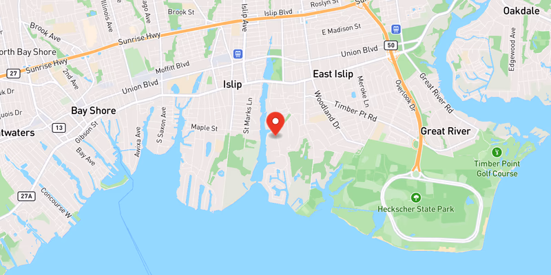 Map showing incident location at 40.7200, -73.2000