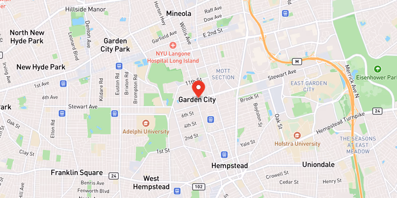 Map of Garden City