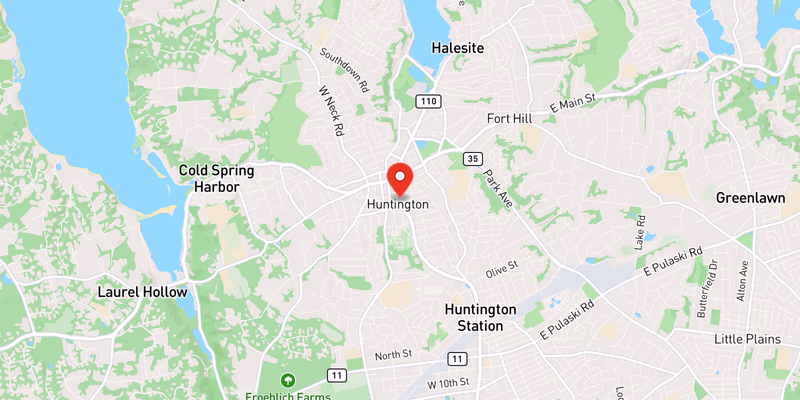 Map showing incident location at 40.8687, -73.4253