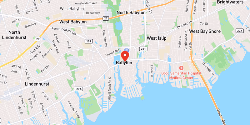 Map showing incident location at 40.6957, -73.3251