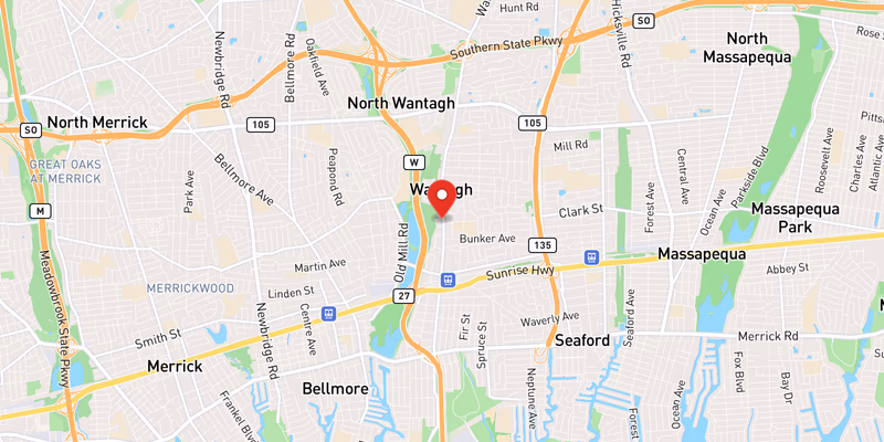 Map showing incident location at 40.6800, -73.5100
