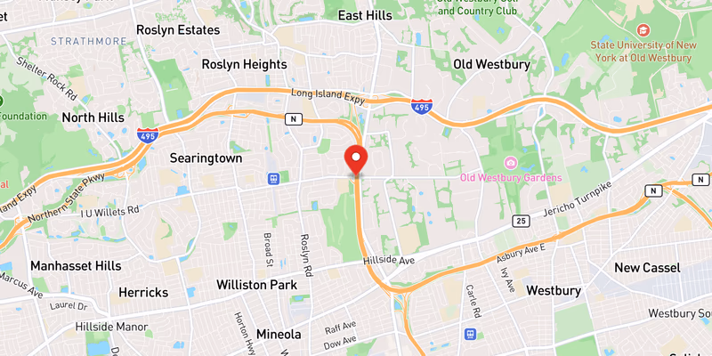 Map of Northern State Parkway