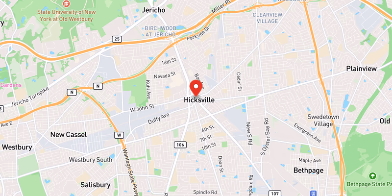 Map showing incident location at 40.7687, -73.5249