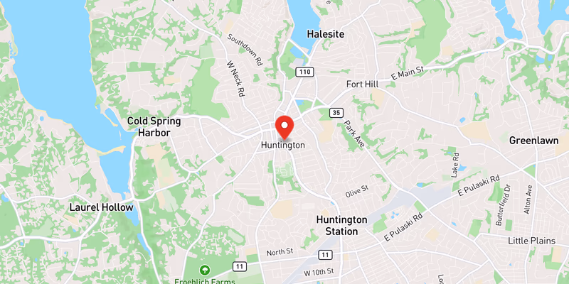 Map showing incident location at 40.8687, -73.4253
